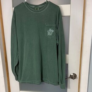 Comfort Colors Forest Green Long Sleeve Tee